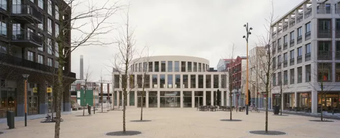 bibliotheek in centrumplan Leidsche Rijn.