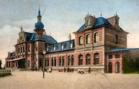 voormalig station Delft.